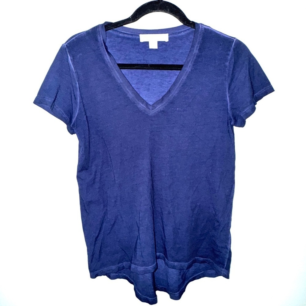 Michael Kors Blue Fitted Short Sleeve T-Shirt